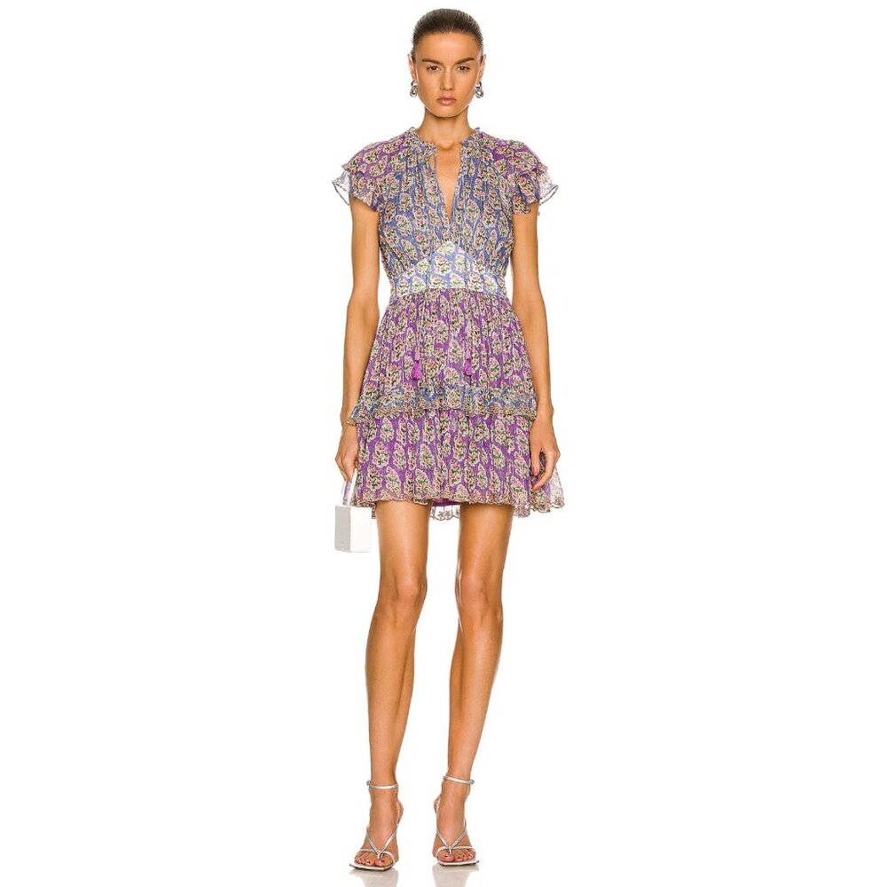 HEMANT & NANDITA Tiered Mini Dress - Picture 8 of 12
